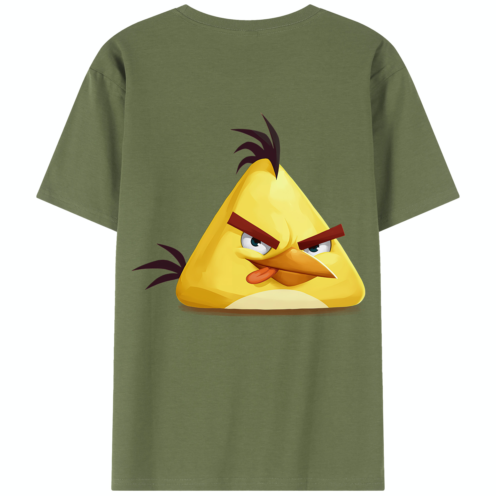 （画像用） Angry Birds アングリーバード 綿100％半袖Tシャツ（背面プリント）